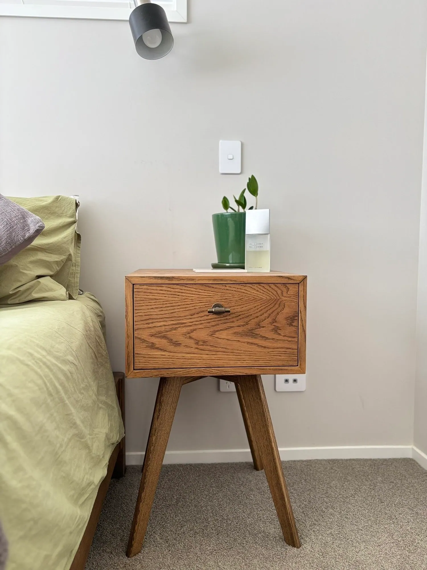 Custom timber bedside table – Northland Kerikeri